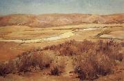 Charles Fries Looking Down Mission Valley,Summertime oil painting reproduction